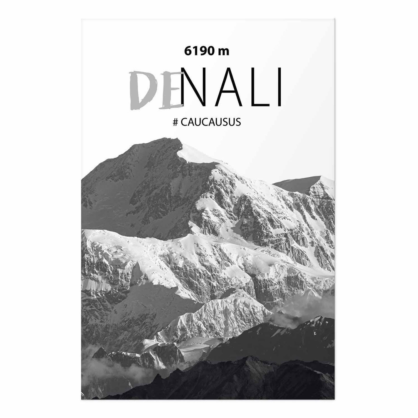 Poster - Majestic mountain peak Denali mountain crown mountain landscape