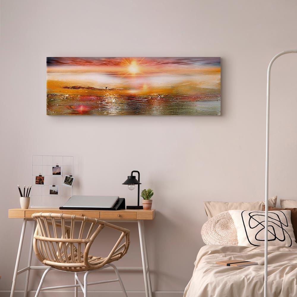 Leinwandbild - Orange Sea