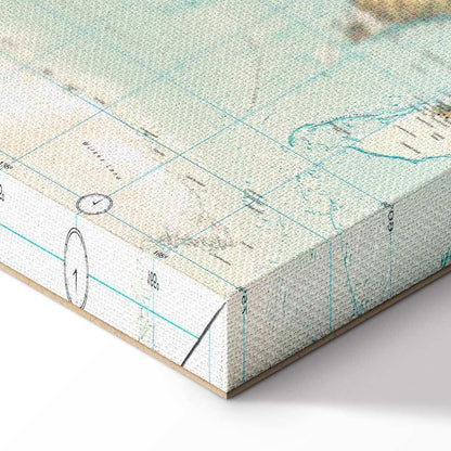 Leinwandbild - World Map: Beautiful World