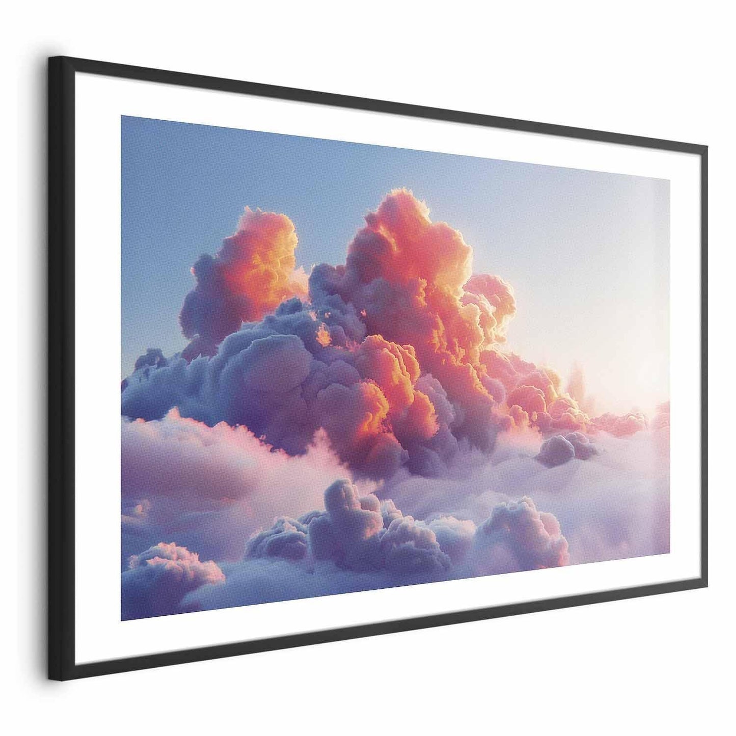 Poster - Dusk Spectacle: Clouds in Shades of Pink and Purple Artgeist