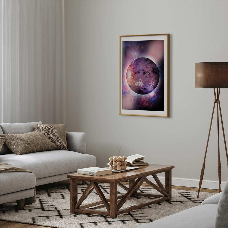 Poster Unbekannter Planet – Fantasie trifft Kosmos