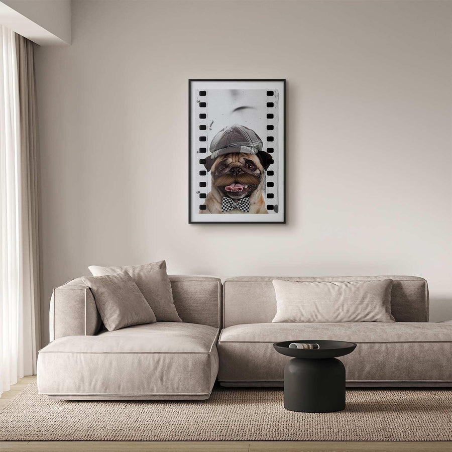 Poster - Pug in a Hat Artgeist