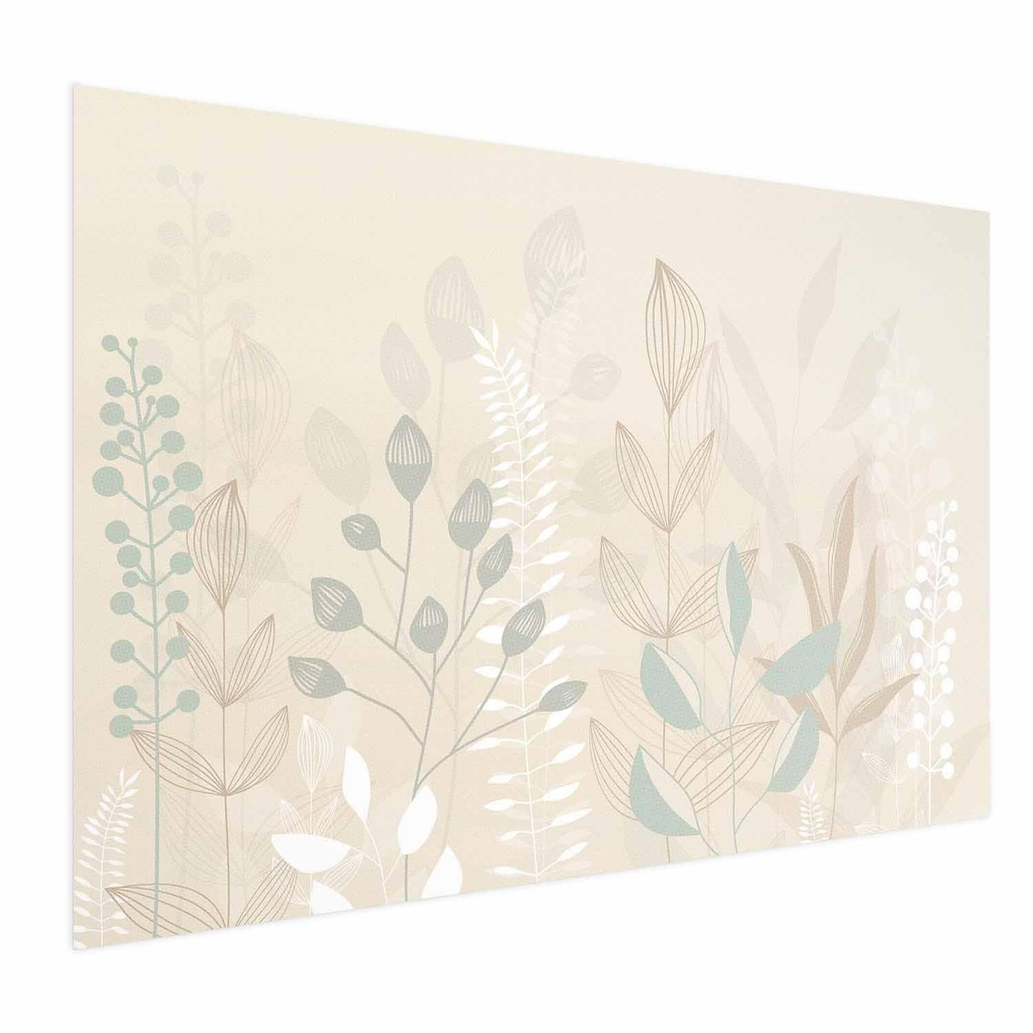 Poster - Pastel-Beige Meadow Artgeist