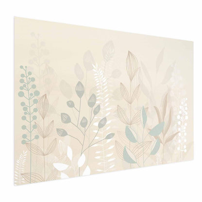 Poster - Pastel-Beige Meadow Artgeist