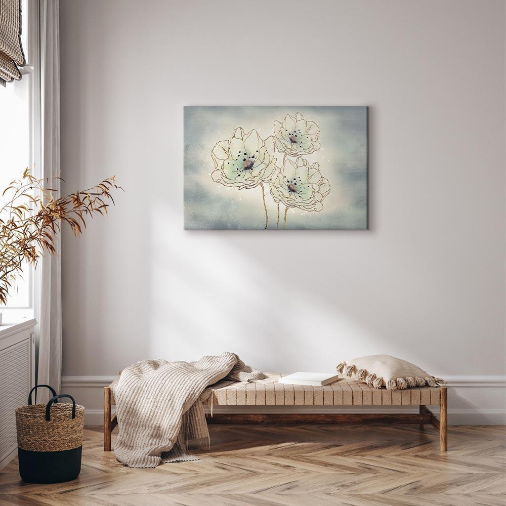 Leinwandbild - Ocean Flowers (1 Part) Wide