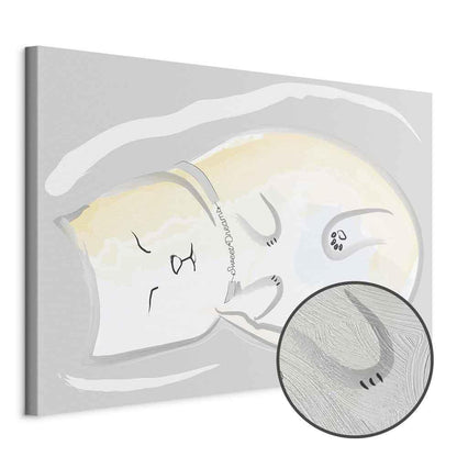 Leinwandbild - Sleepy Kitty (1 Part) Vertical
