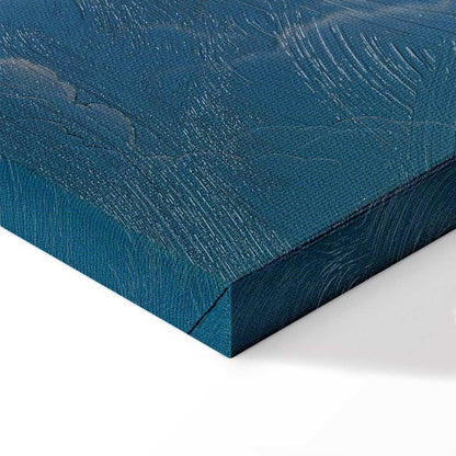 Leinwandbild - Blue Sky Breaking Through White Fluffy Clouds