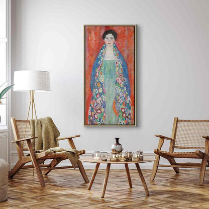 Leinwandbild - Portrait of Fräulein Lieser (Gustav Klimt) Artgeist