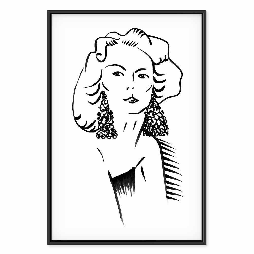 Leinwandbild - Romantic Blonde (1 Part) Vertical