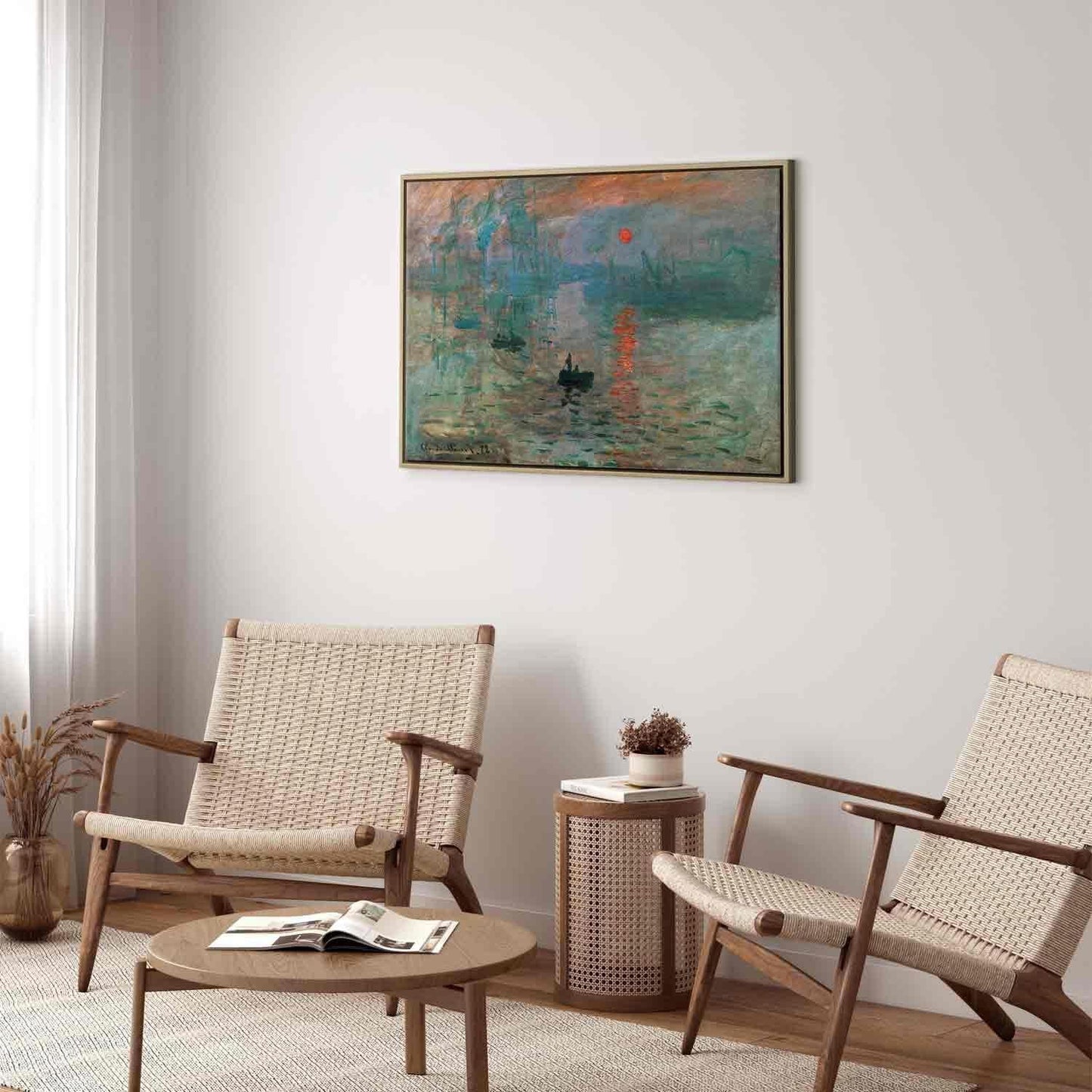 Leinwandbild - Impression, Sunrise - Claude Monet’s Painted Landscape of the Port Artgeist