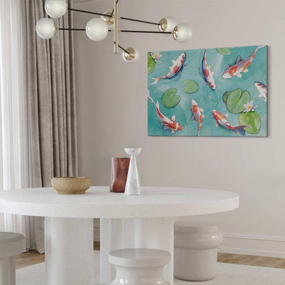 Leinwandbild - Pond in Japan