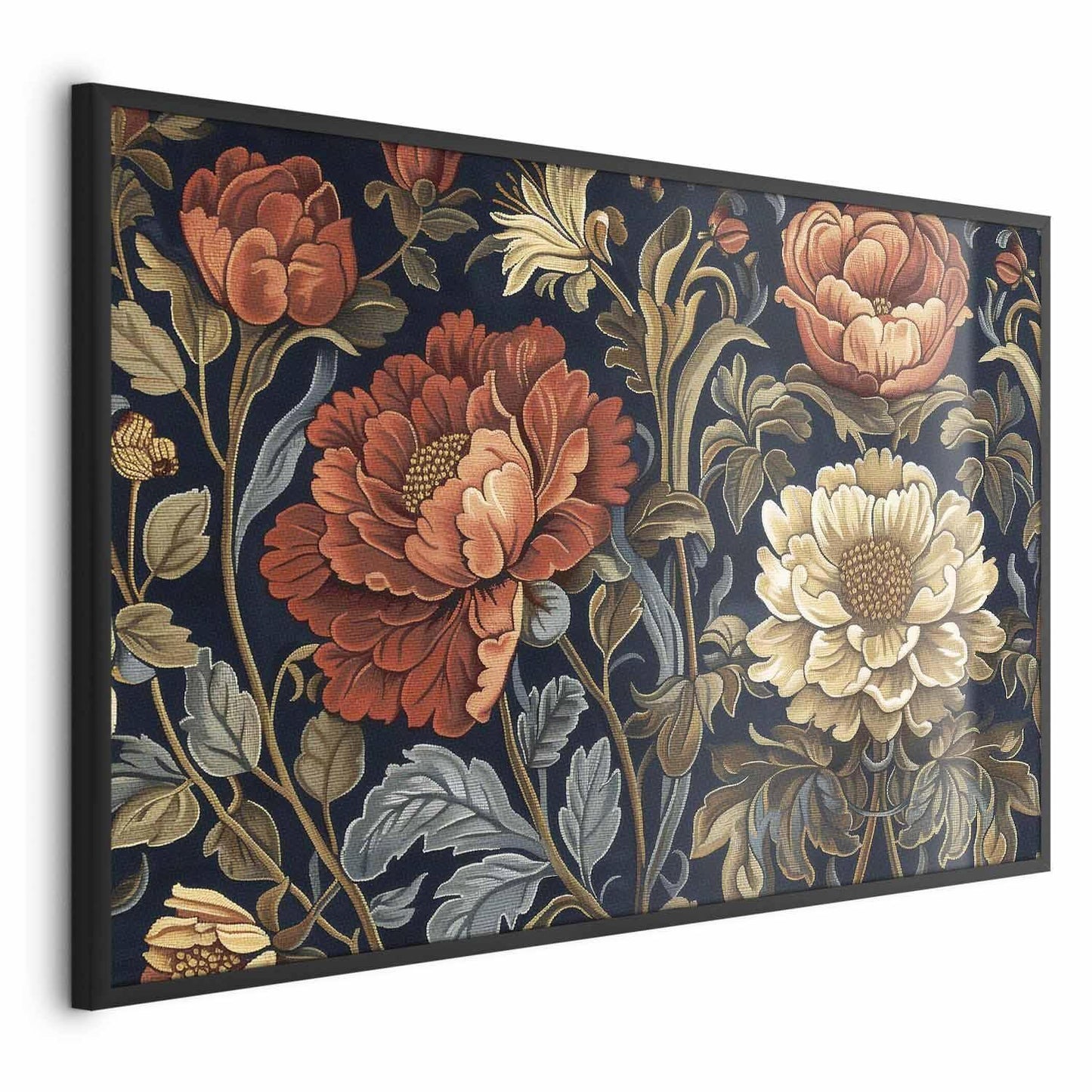 Poster - Tapestry Large Retro Flowers Artgeist