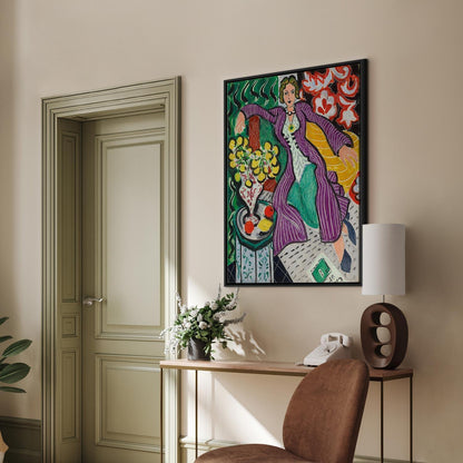 Leinwandbild - Henri Matisse – Woman in a Purple Coat