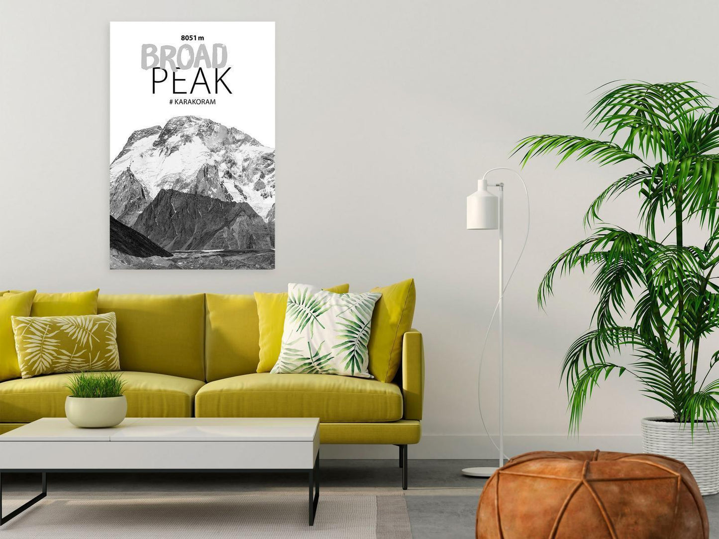 Leinwandbild - Broad Peak (1 Part) Vertical Artgeist
