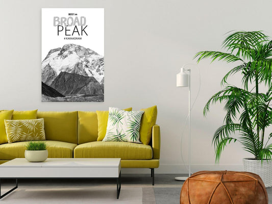 Leinwandbild - Broad Peak (1 Part) Vertical Artgeist