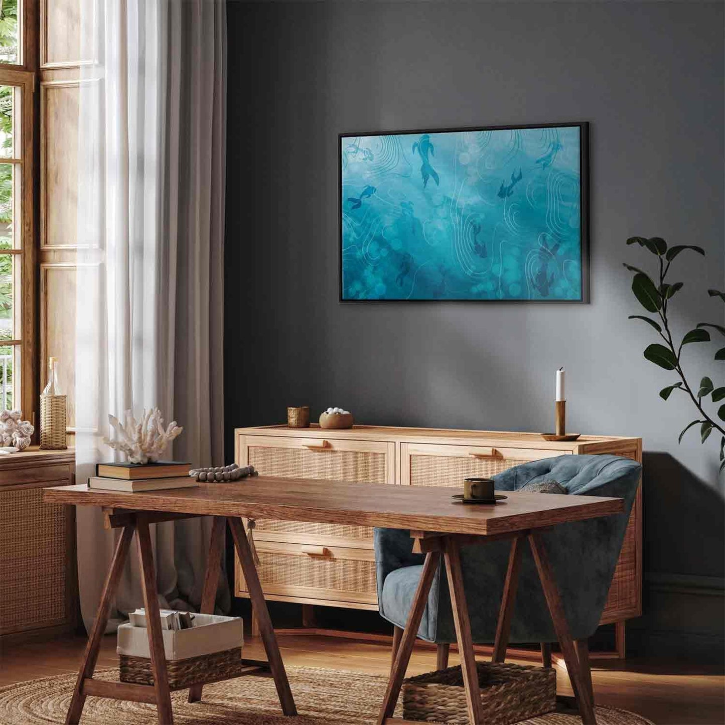 Leinwandbild - Japanese pond