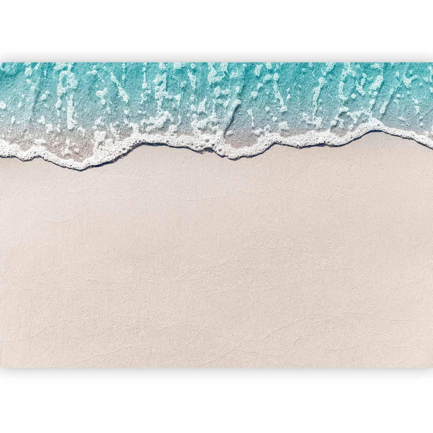 Fototapete Saphirwelle – Elegante Wellen in Blau und Gold für luxuriöse Wandgestaltung