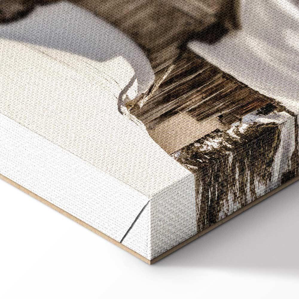 Leinwandbild - Winter in the Dolomites (1 Part) Vertical