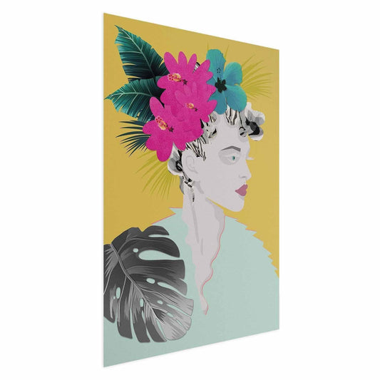 Poster - Flowers in the Hair Artgeist