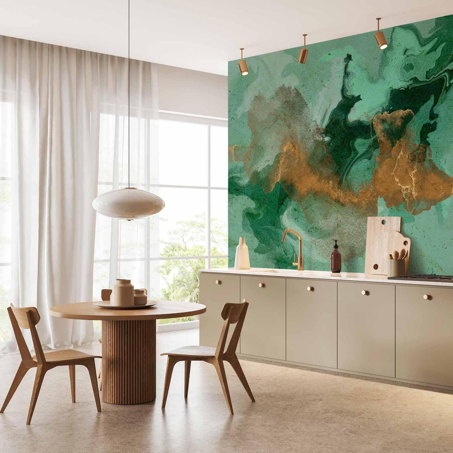 Fototapete - Malachite Play