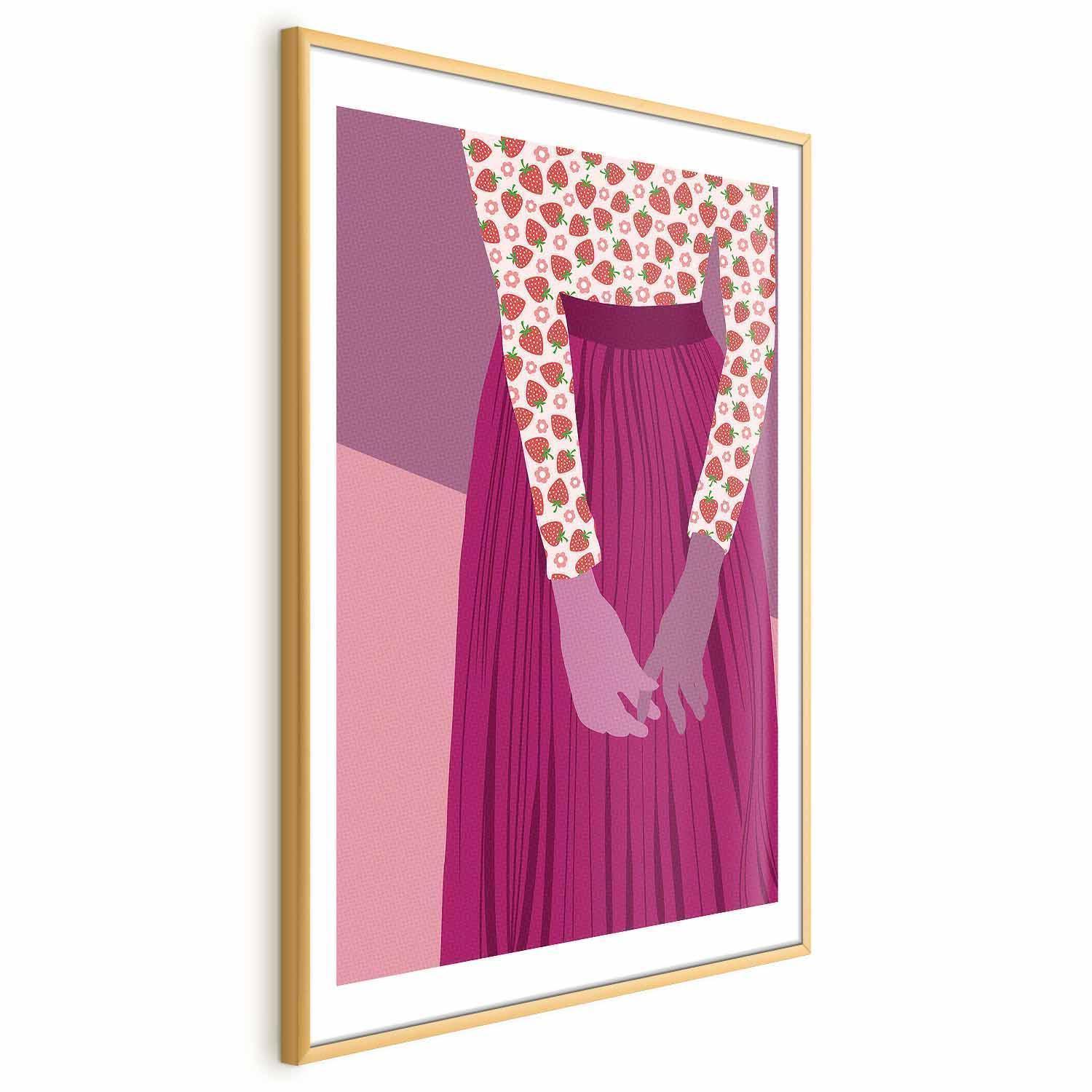 Poster - Strawberry Lady Artgeist