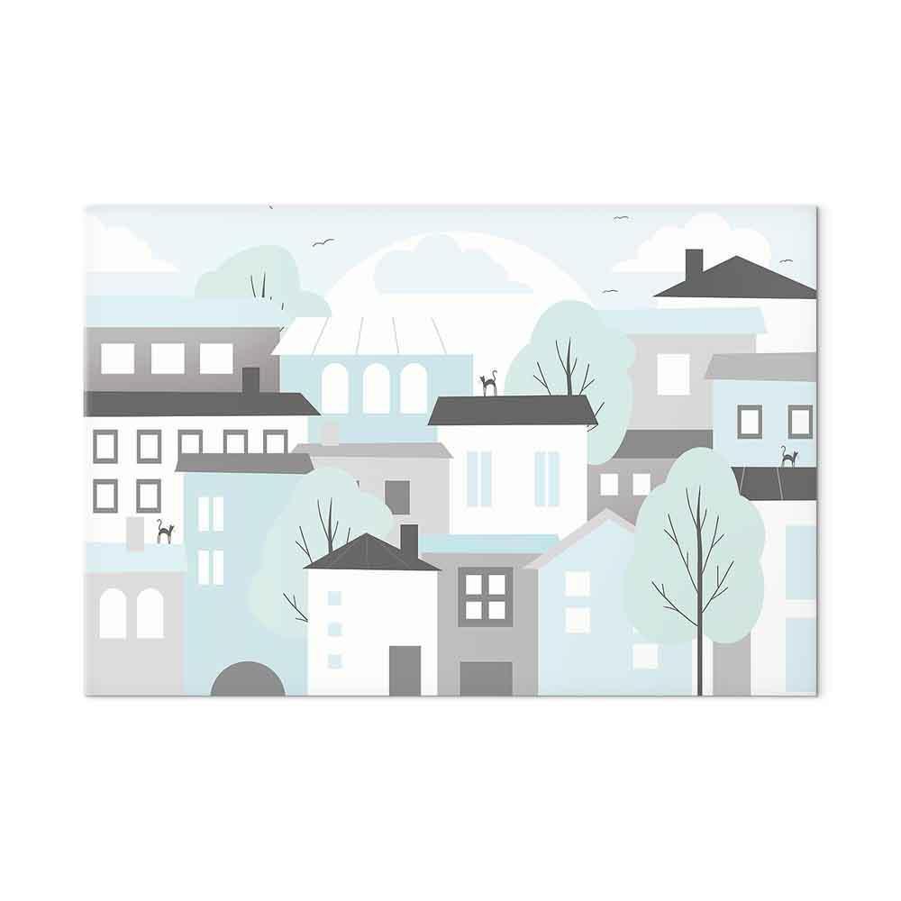 Leinwandbild - Colorful Town (1 Part) Wide