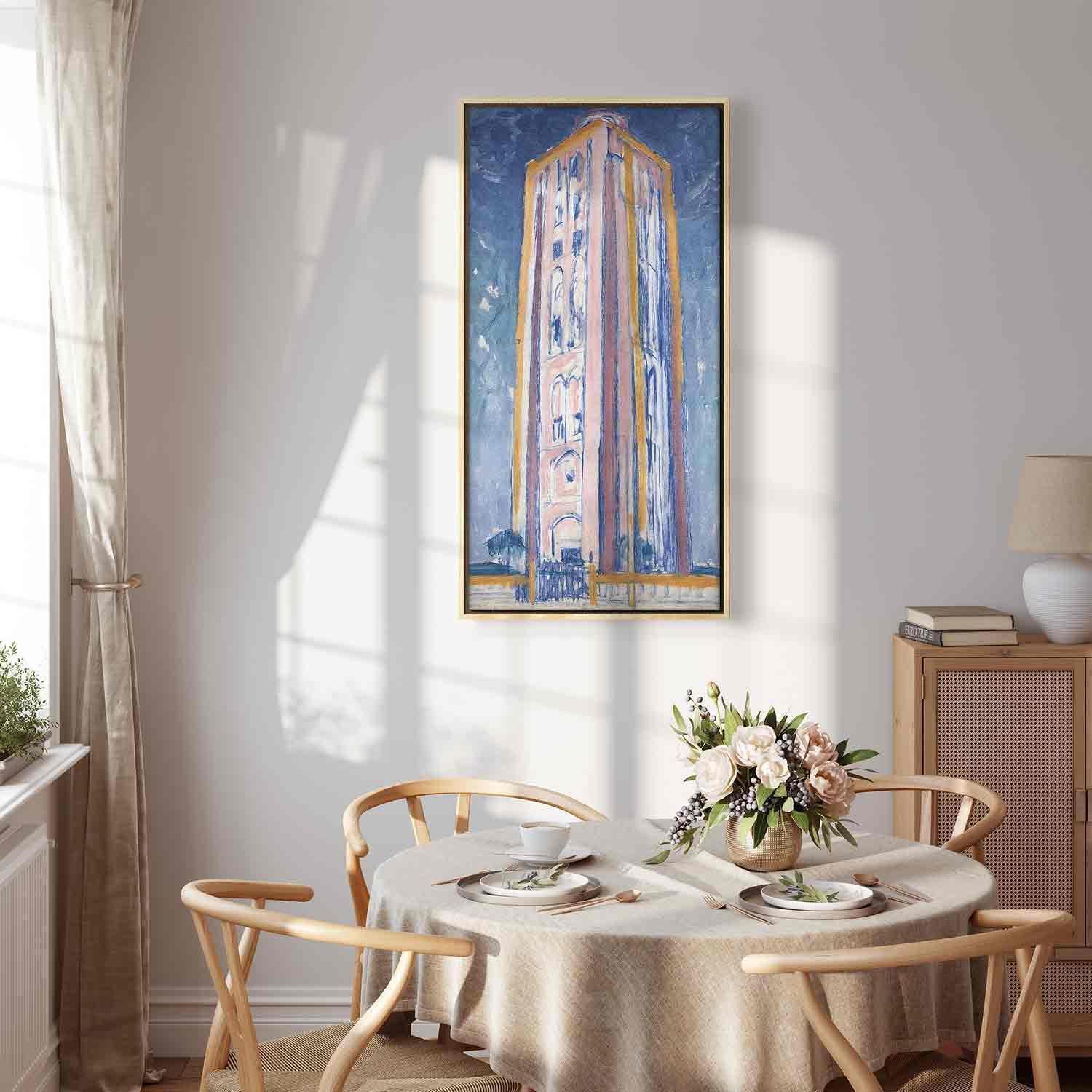 Leinwandbild - Lighthouse near Westkapelle (Piet Mondrian) Artgeist