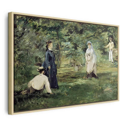 Leinwandbild - La Partie de croquet à Paris (Edouard Manet) Artgeist