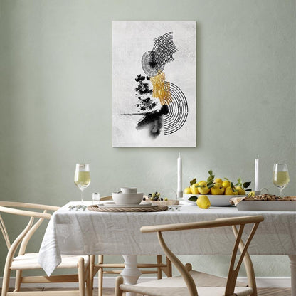 Leinwandbild - Landscape With the Sun (1 Part) Vertical