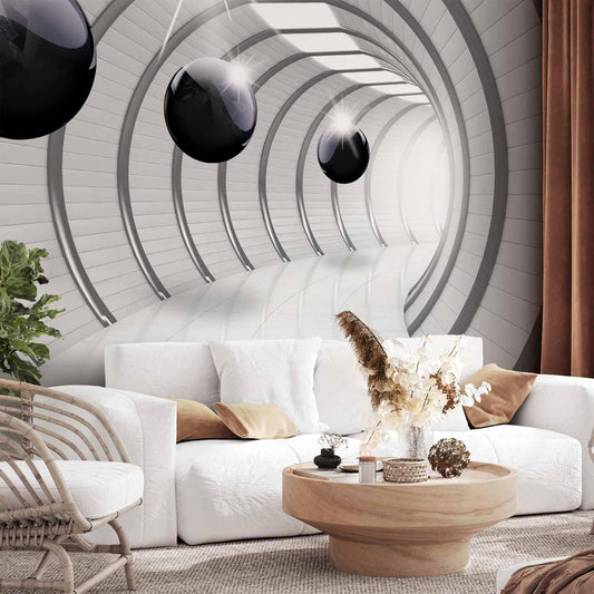 Fototapete „Futuristischer Tunnel“ – 3D-Effekt & moderne Raumtiefe