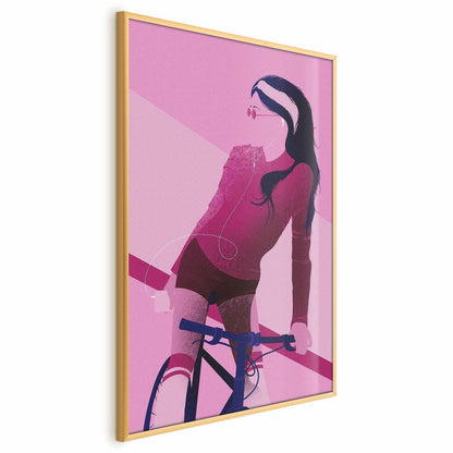 Poster - Woman on a Bicycle Artgeist