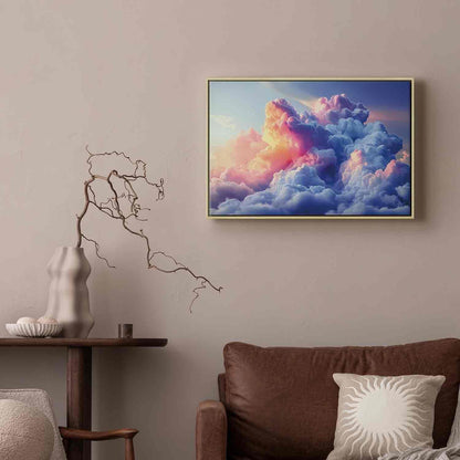 Leinwandbild - Clouds Like Painted: Artistic Brushes of Dawn Painting the Sky