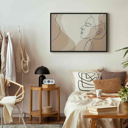 Leinwandbild - Feminine line