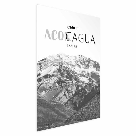 Poster - The majestic peak of Aconcagua mountain crown mountain landscape