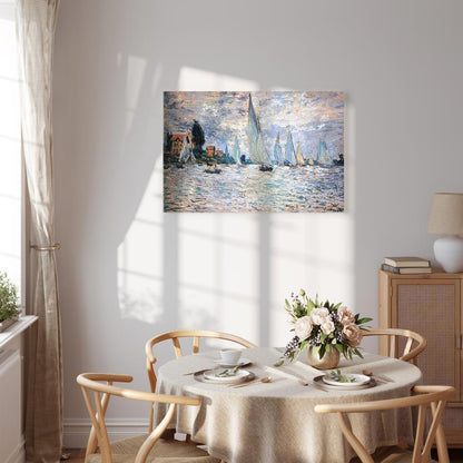Leinwandbild - Claude Monet - Sailboats, Regatta in Argenteuil