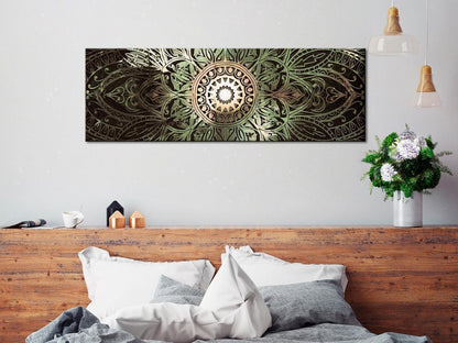 Leinwandbild - Emerald Mandala
