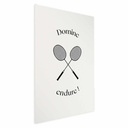 Poster - Summer Games - Badminton Rackets on a White Background Artgeist