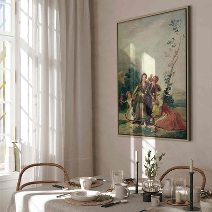 Leinwandbild - Francisco Goya – Spring or the Flower Seller