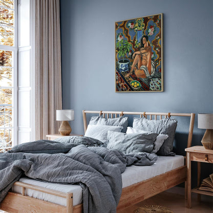 Leinwandbild - Henri Matisse – Decorative Figure on Ornamental Ground