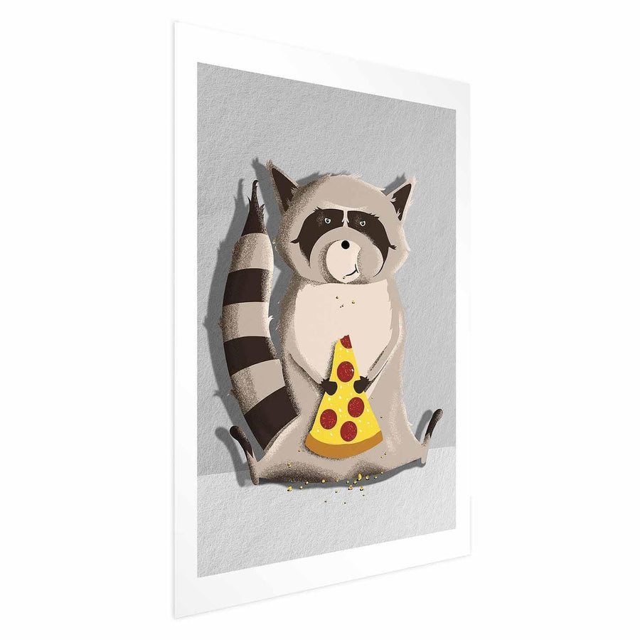 Poster - Raccoon Glutton Artgeist