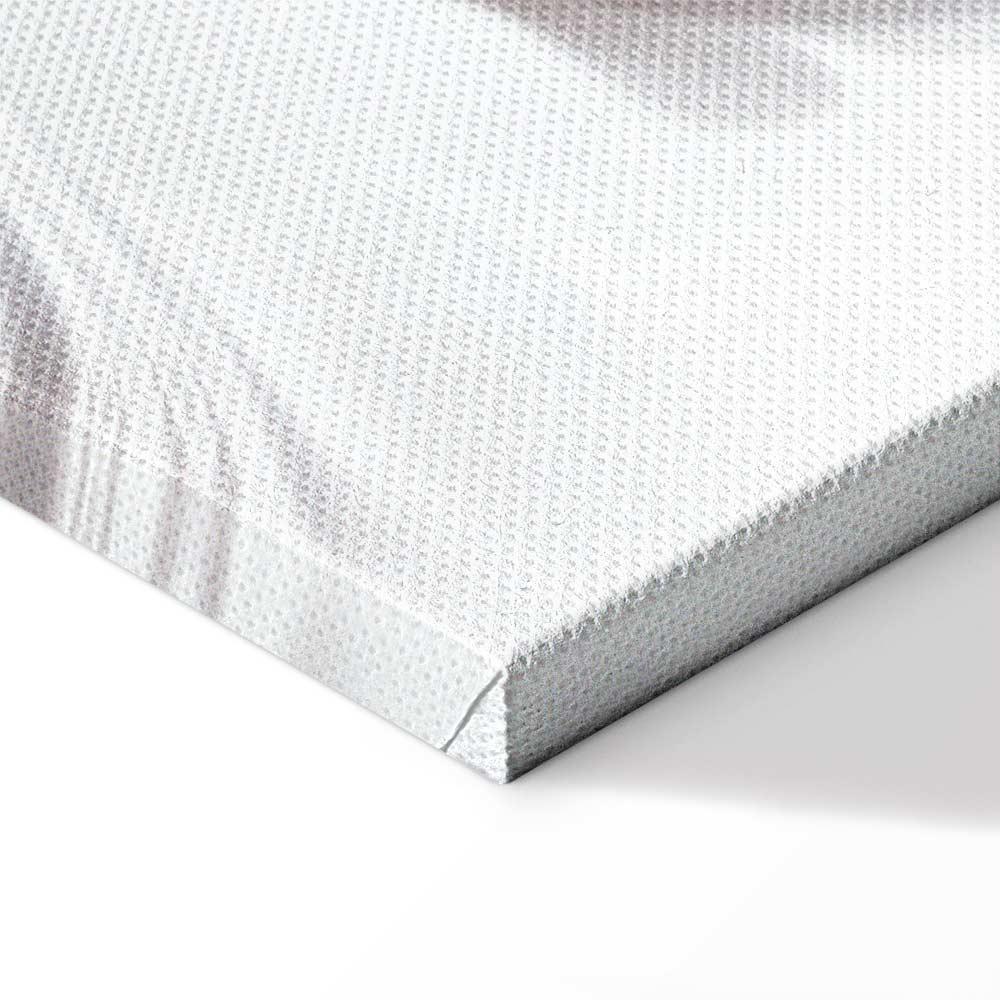 Leinwandbild - Magnolias over Water (5 Parts) Wide Grey