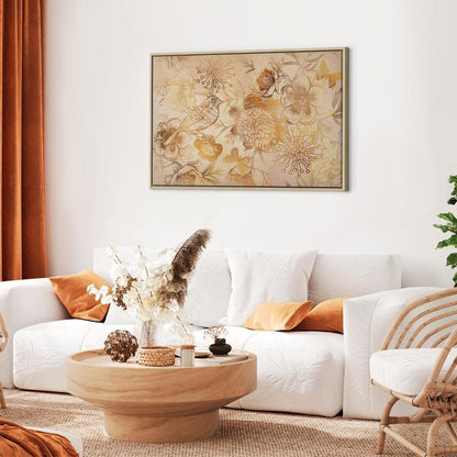 Leinwandbild - Golden Mosaic of Nature (1 Part) Wide