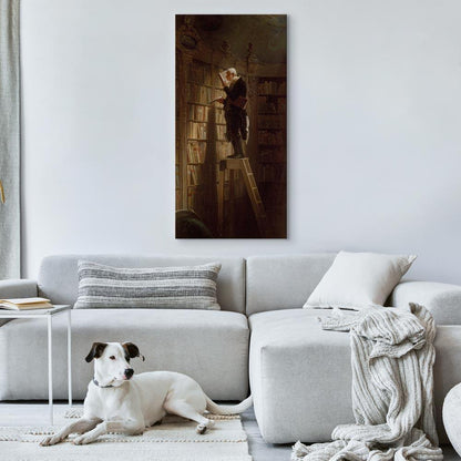 Leinwandbild - Carl Spitzweg – The Bookworm