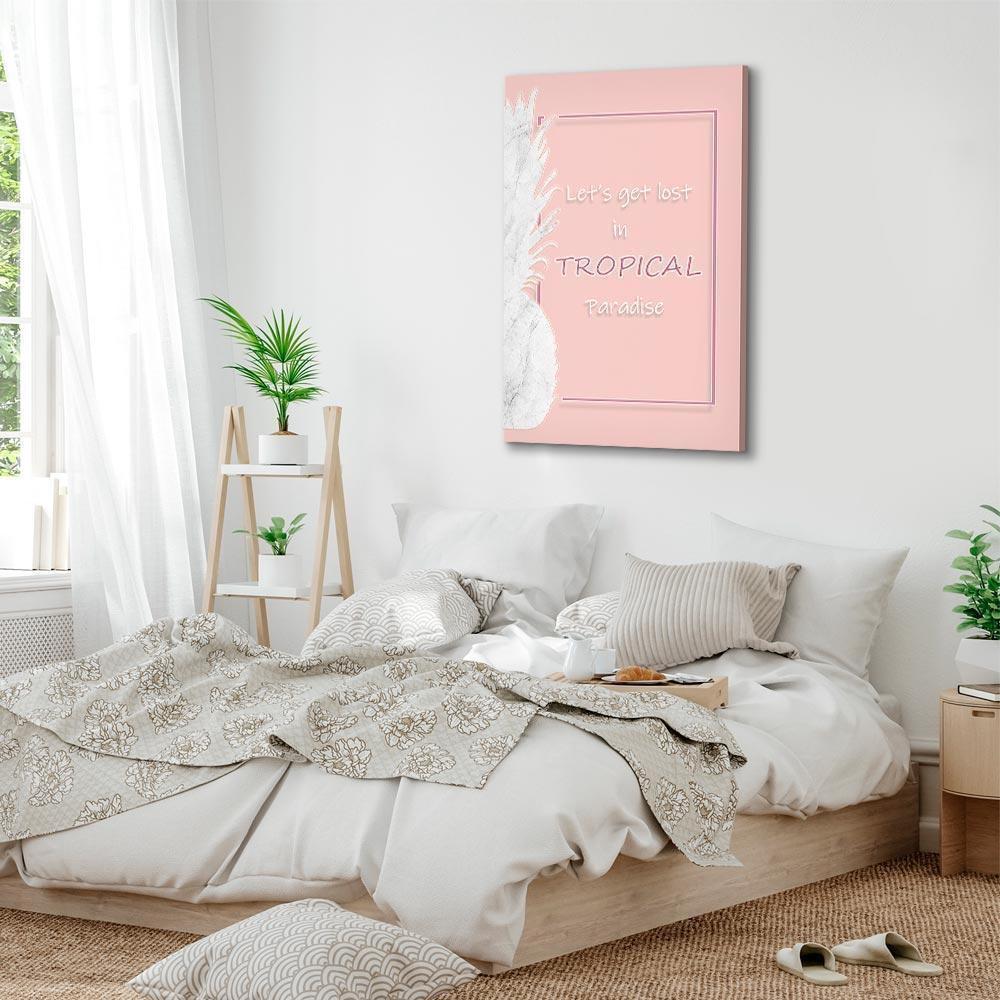 Leinwandbild - Let's Get Lost in Tropical Paradise (1 Part) Vertical