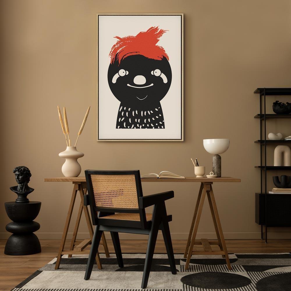 Leinwandbild - Crazy Sloth (1 Part) Vertical