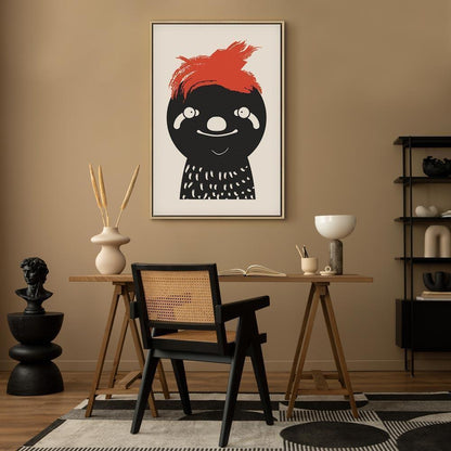 Leinwandbild - Crazy Sloth (1 Part) Vertical