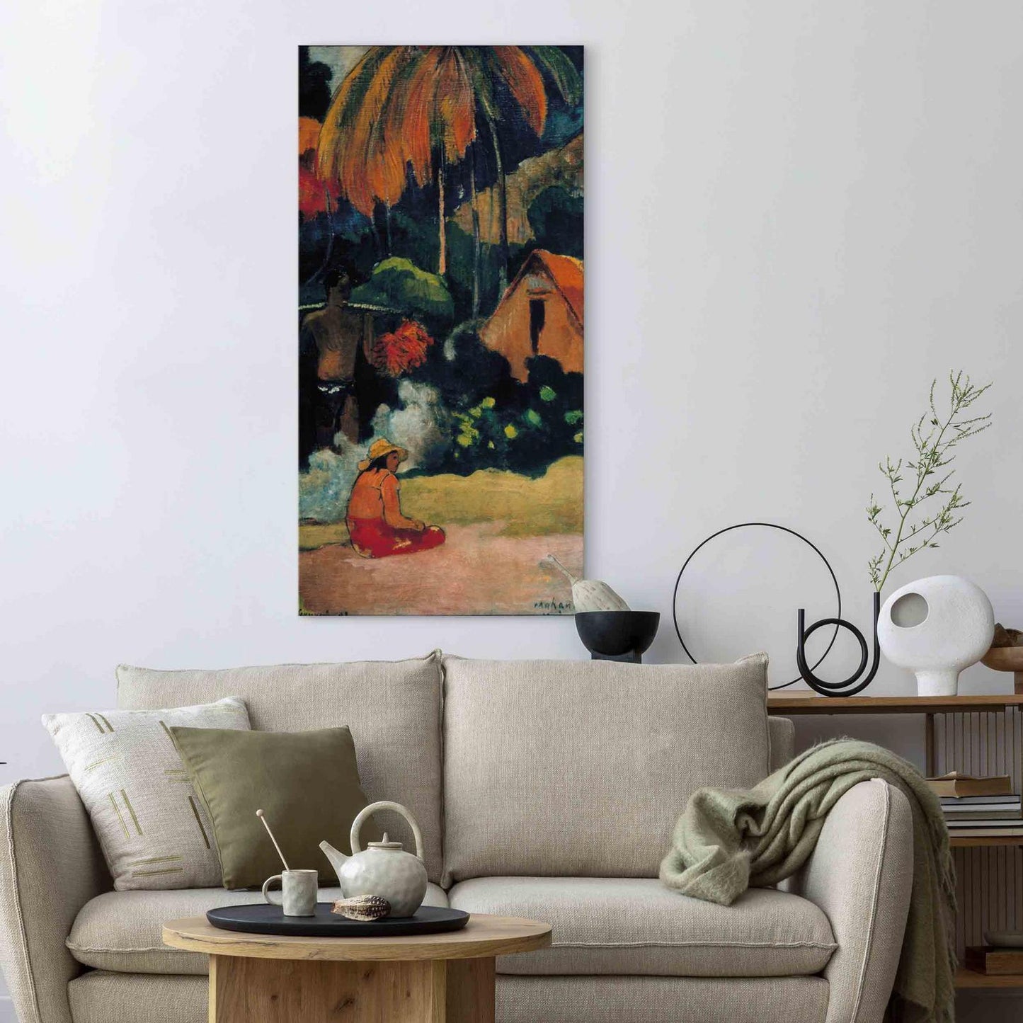 Leinwandbild - Mahana maa II (Paul Gauguin) Artgeist