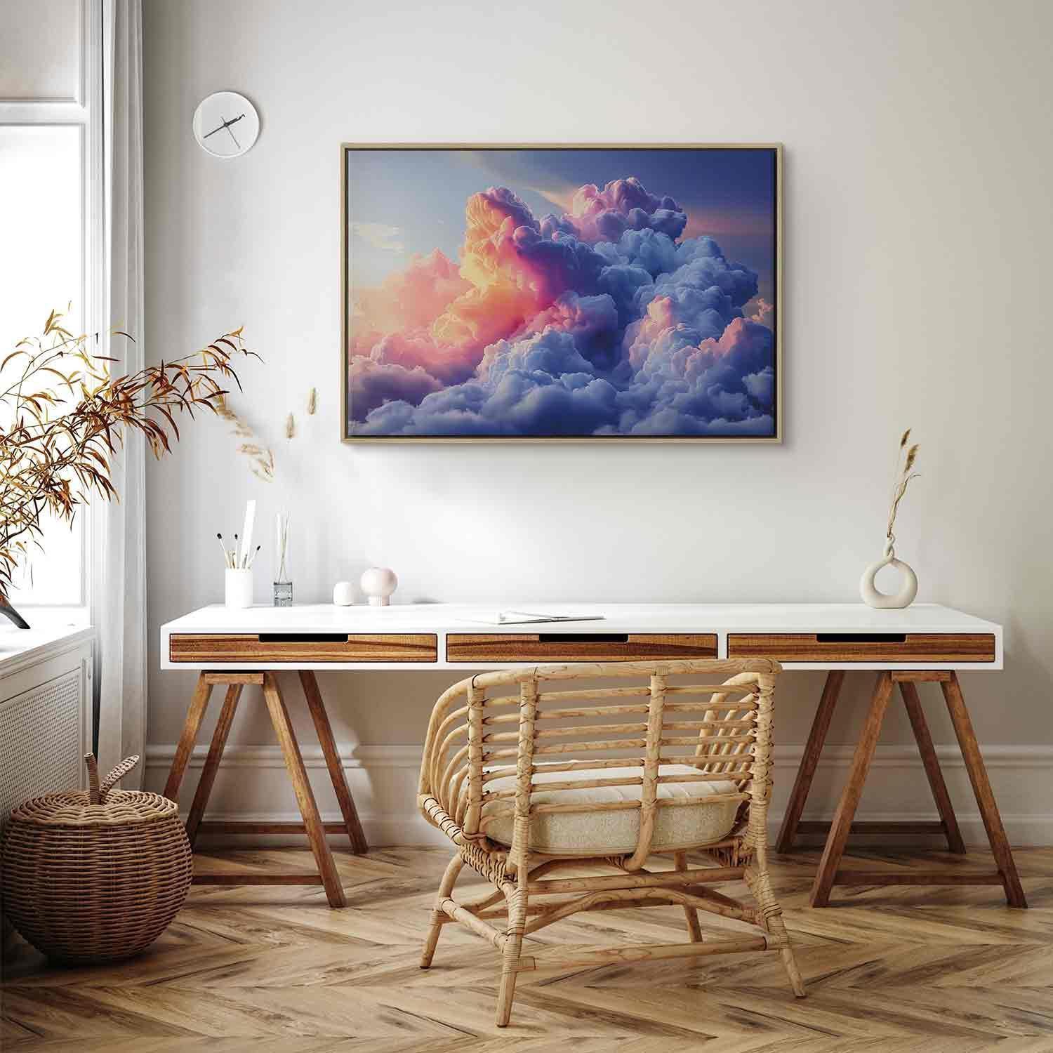 Leinwandbild - Clouds Like Painted: Artistic Brushes of Dawn Painting the Sky Artgeist