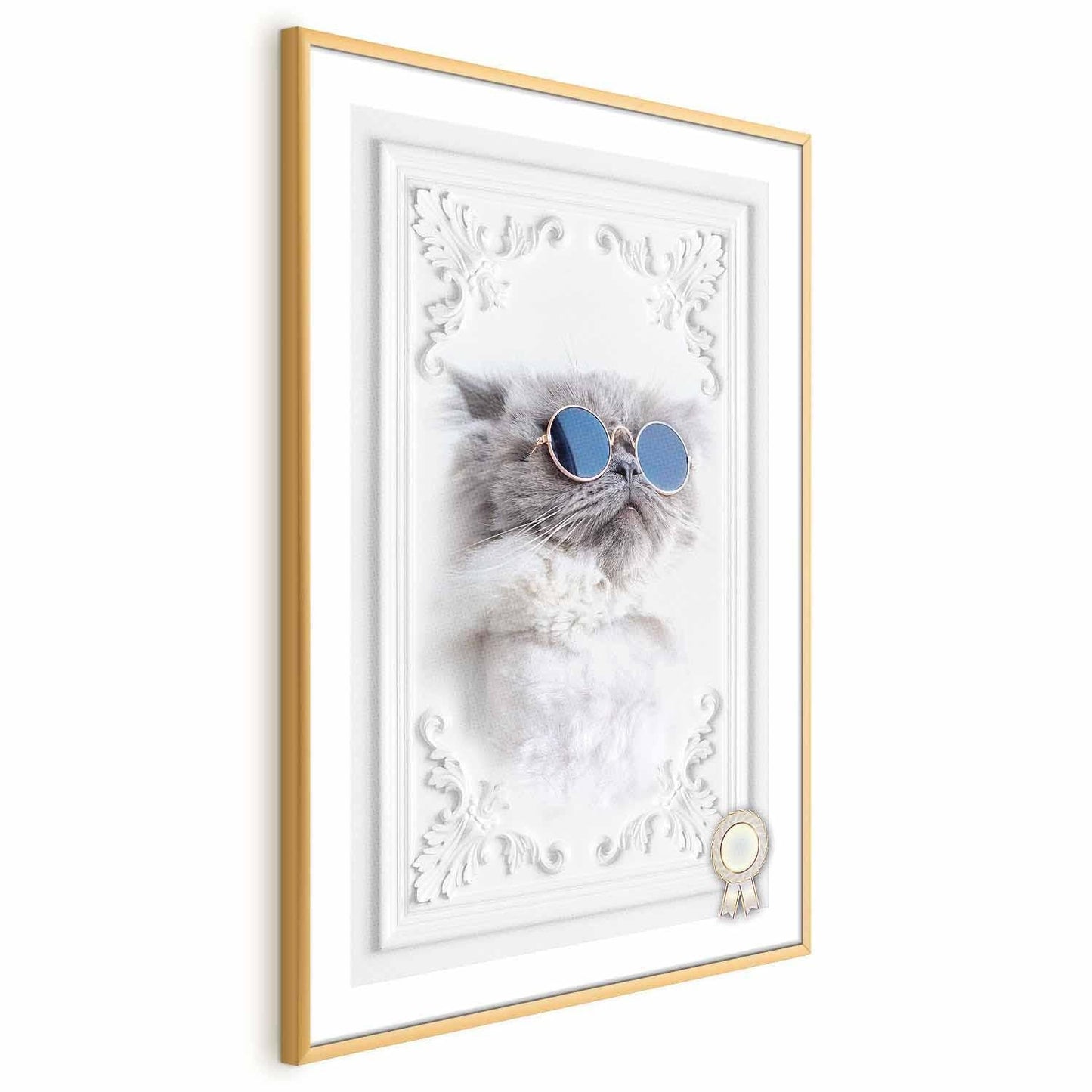 Poster - Cat in Glasses Artgeist