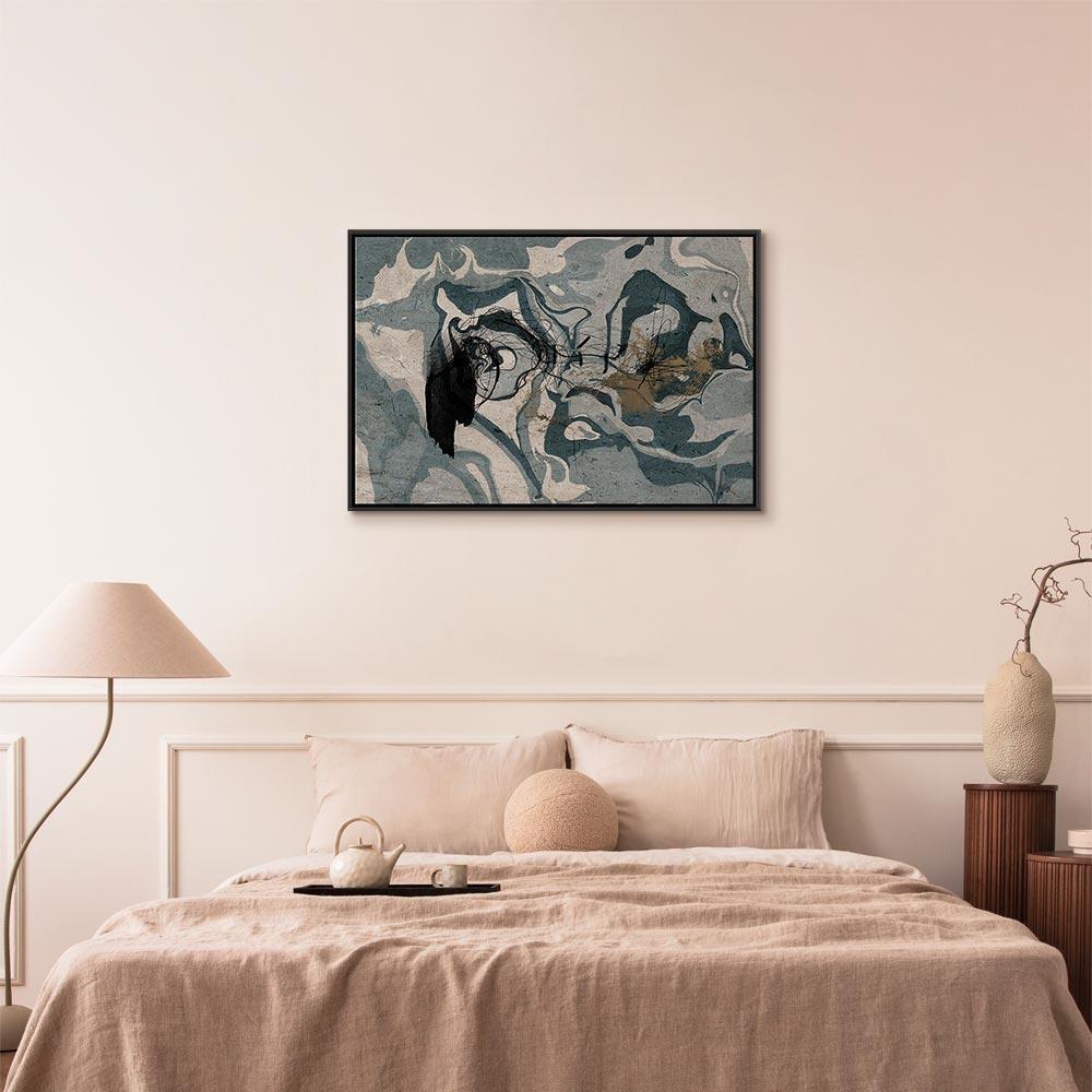 Leinwandbild - Marbled Reflection (1 Part) Wide